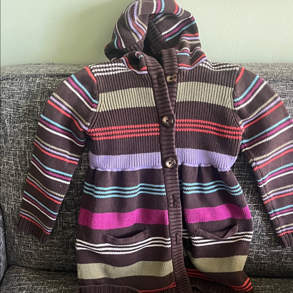 Hanna Andersson Multicolor Striped Cardigan